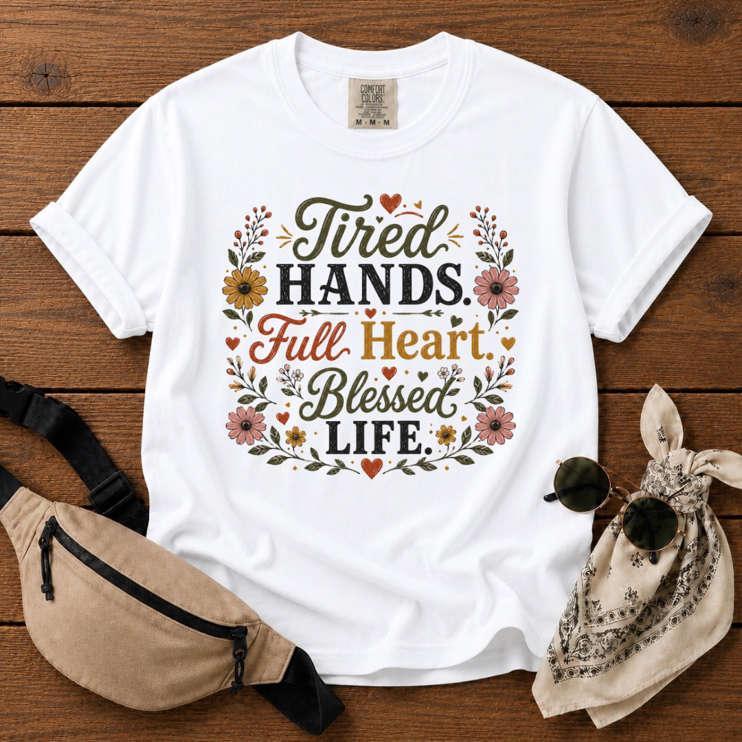 Tired But Blessed Mama Is T-Shirt