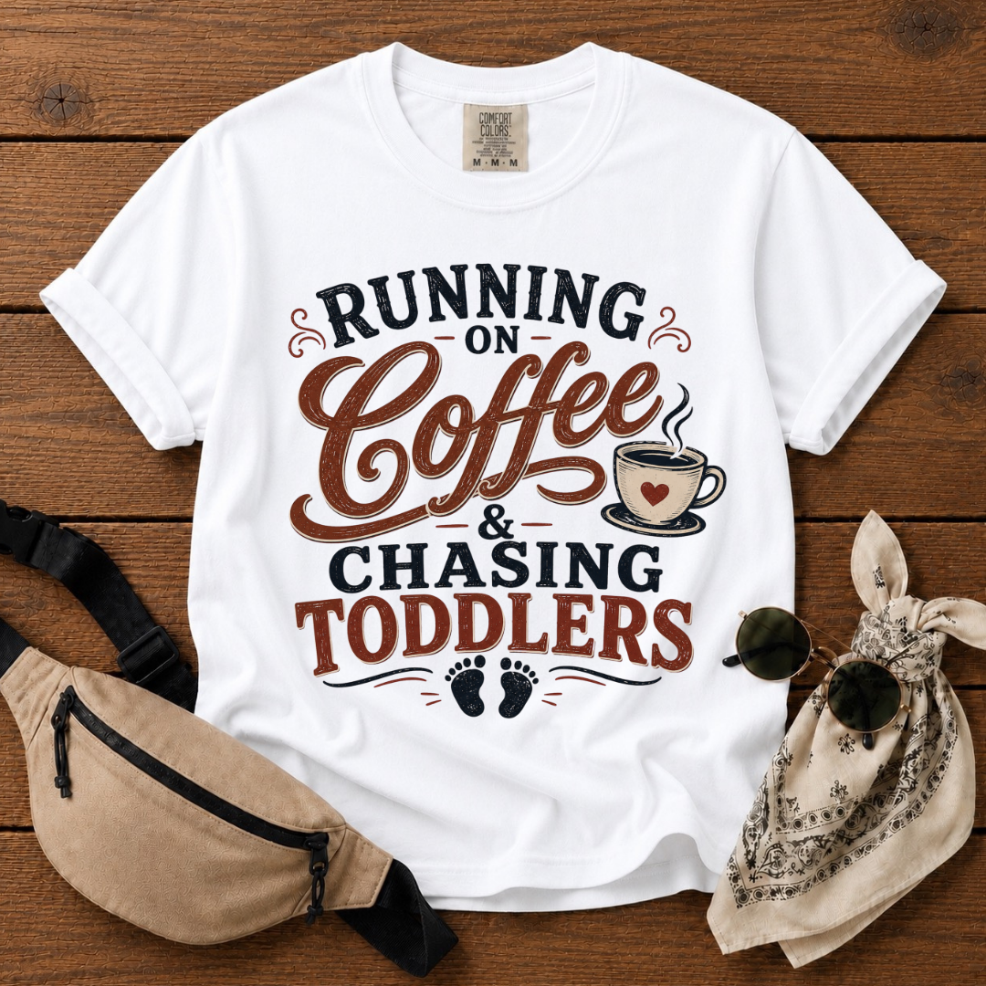 Chasing Toddlers Mom T-Shirt