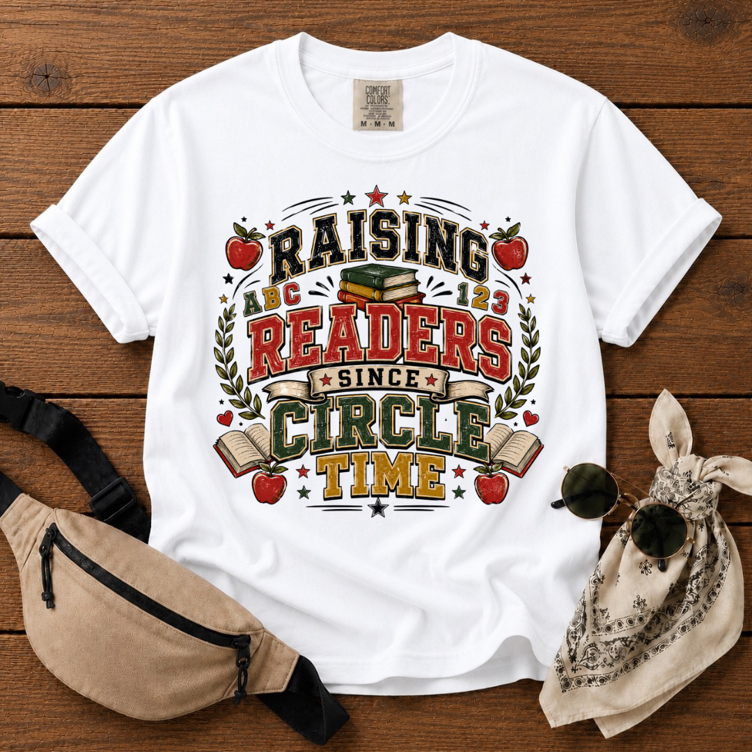 Raising Readers Teacher Mama T-Shirt
