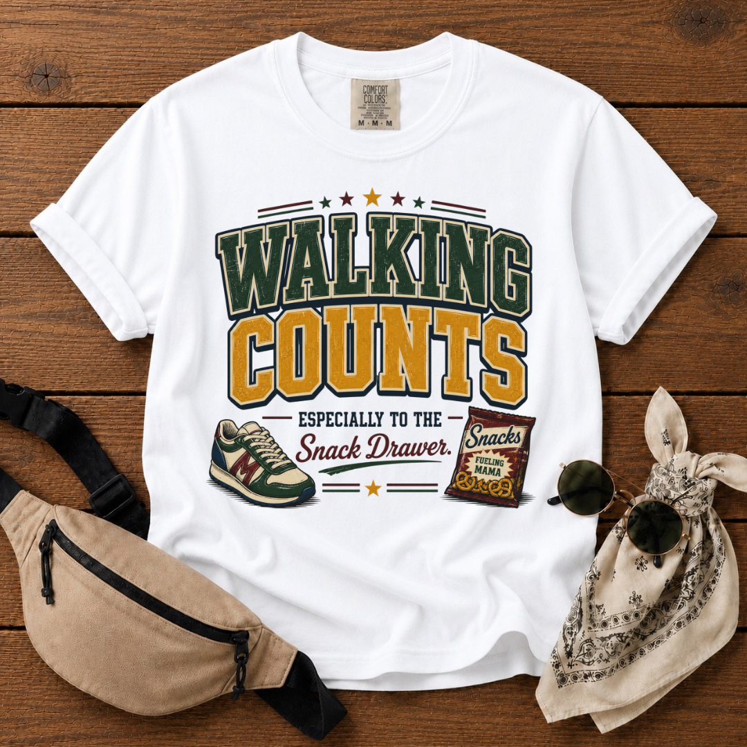 Walking Counts Mom T-Shirt