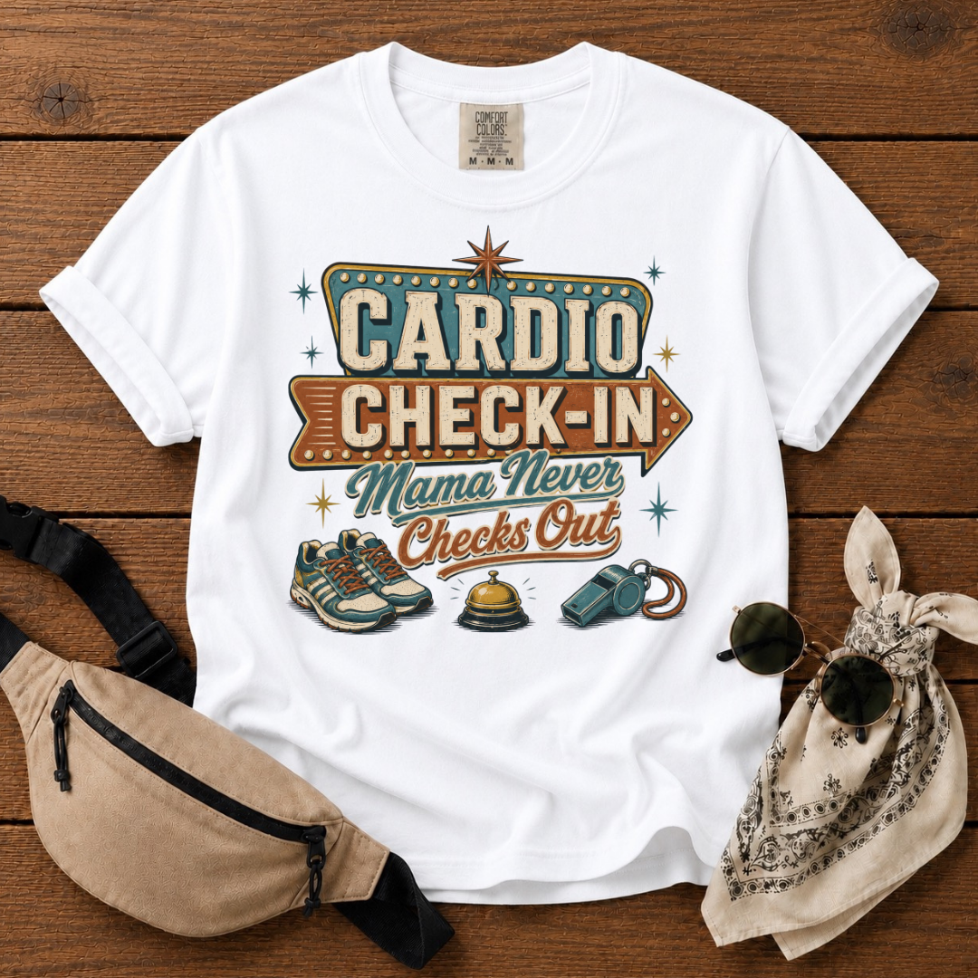 Cardio Check-in Mom T-Shirt