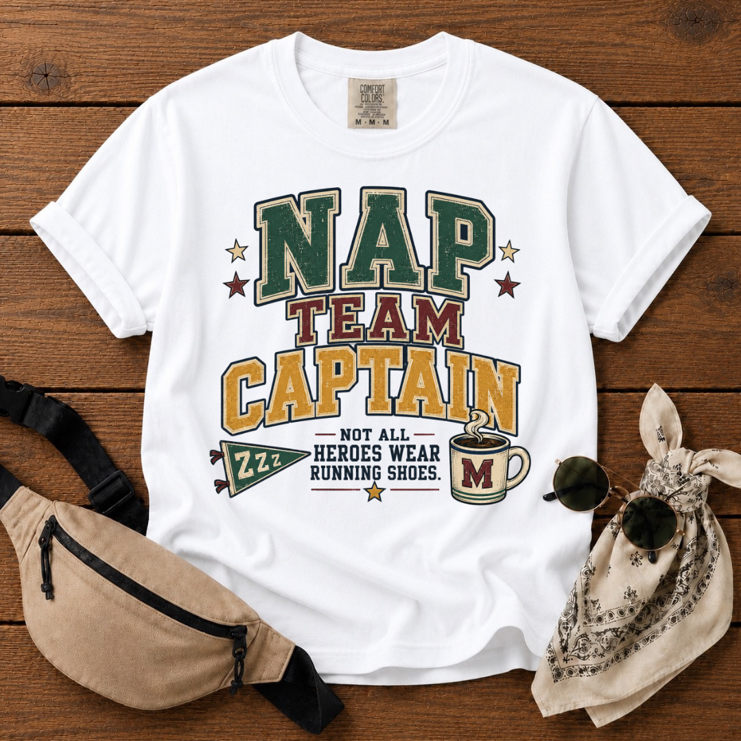 Nap Team Captain Mom T-Shirt