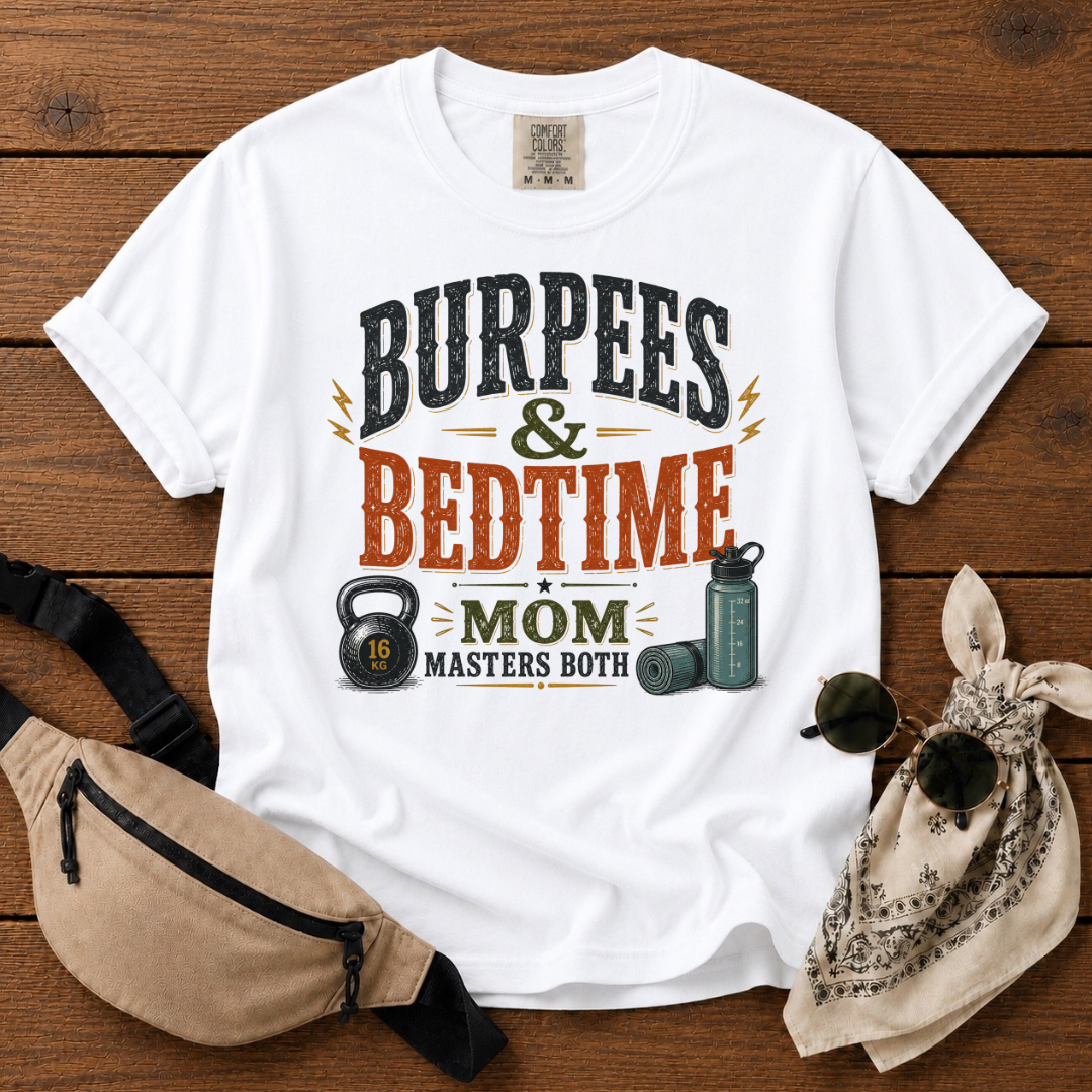 Burpees & Bedtime Mom T-Shirt