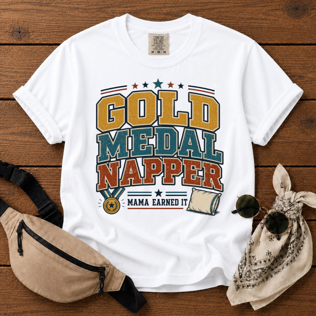 Gold Medal Napper Mom T-Shirt
