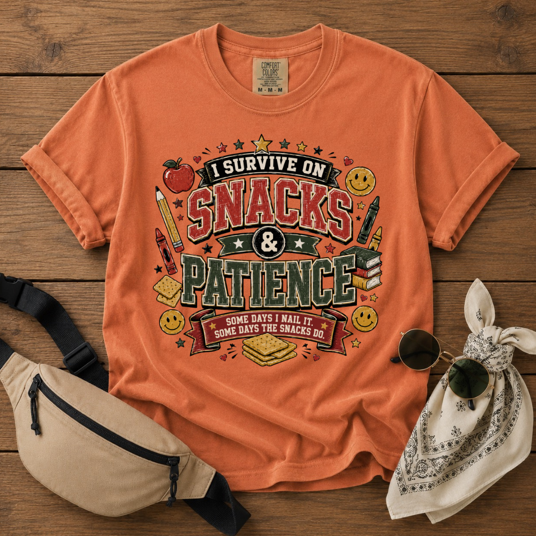 Snacks And Patience Mom T-Shirt