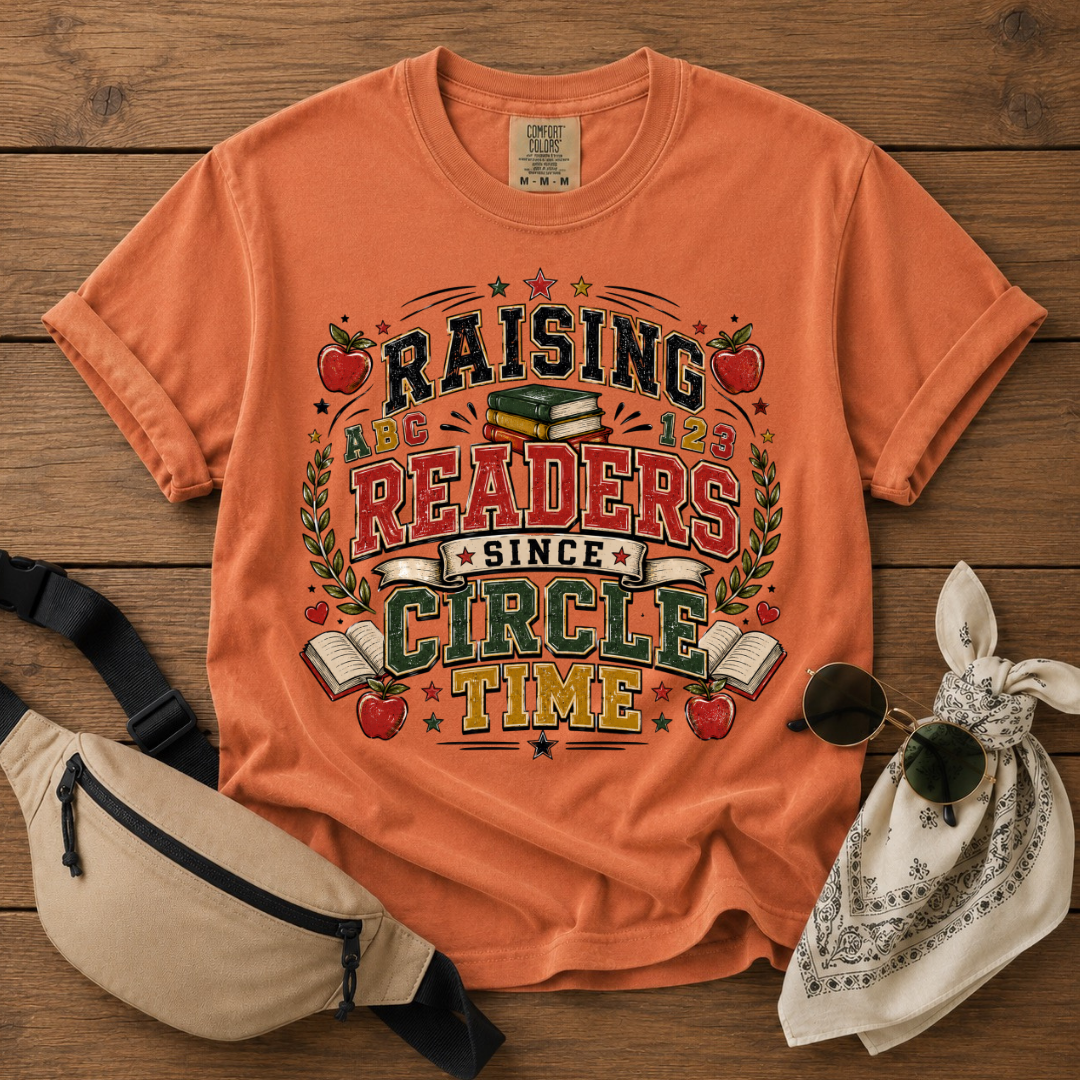 Raising Readers Teacher Mama T-Shirt